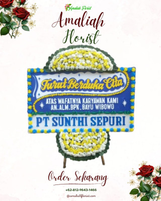 Papan Bunga Duka di Karangsari